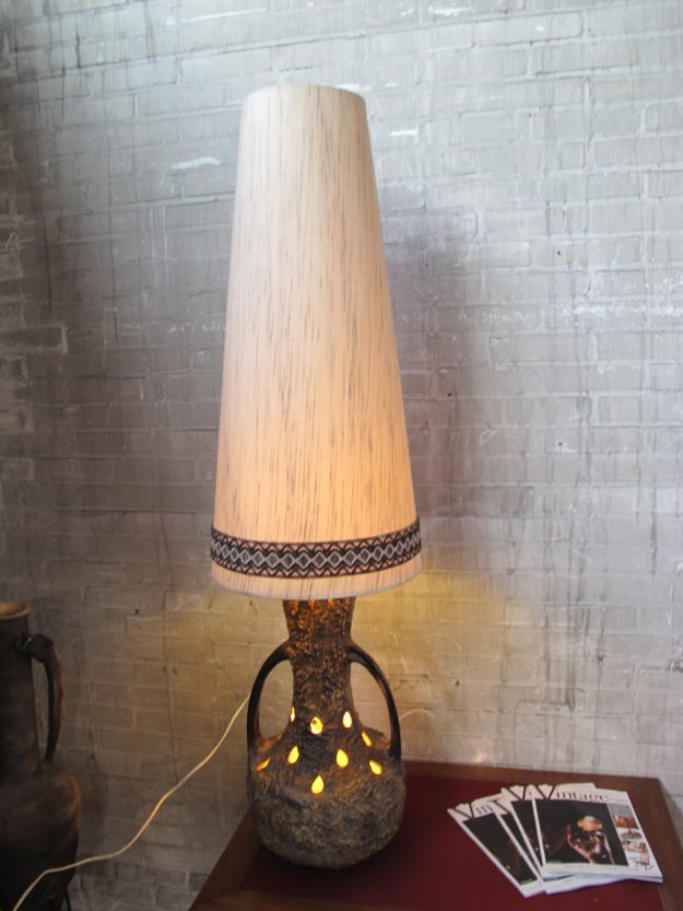 Vloerlamp Jaren 60 Roth Scheurich stijl keramieken lamp