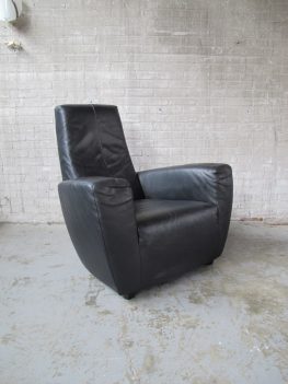fauteuil gerard van den berg label longa lederen lounge