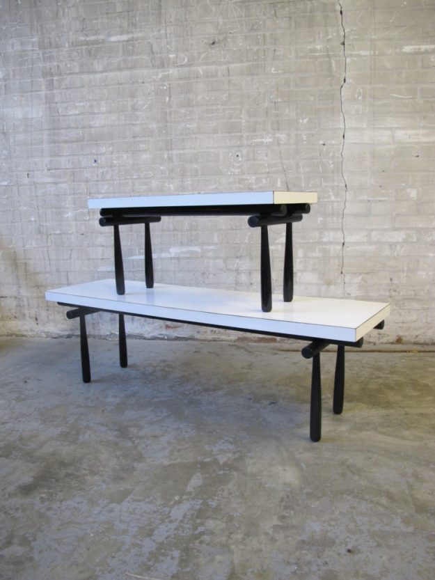 wit formica bijzet tafel