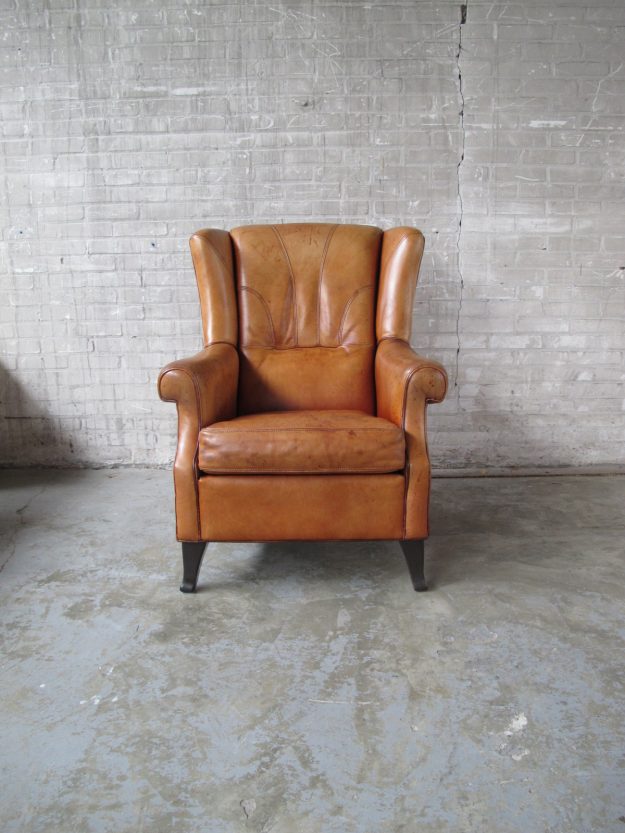 lederen heren fauteuil