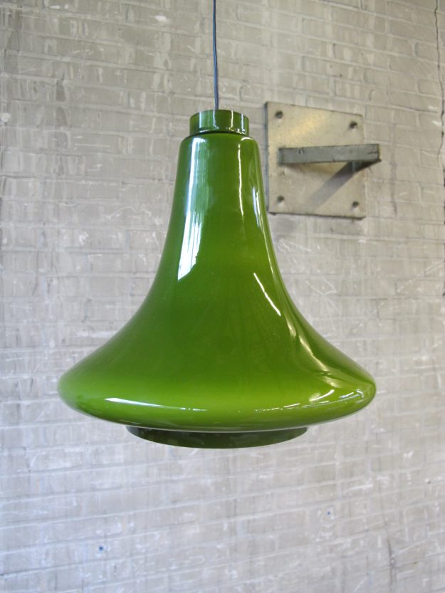 groen glazen pendant lamp