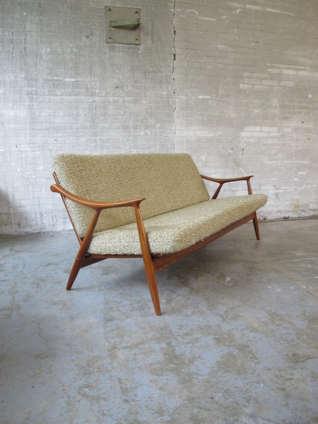 teakhouten lounge bank