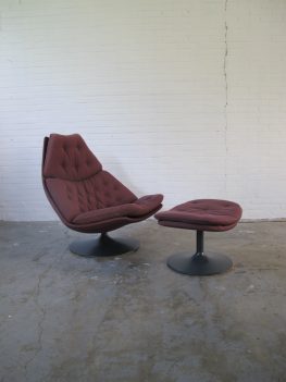 Lounge fauteuil F588 Ottoman Geoffrey Harcourt Artifort jaren 60