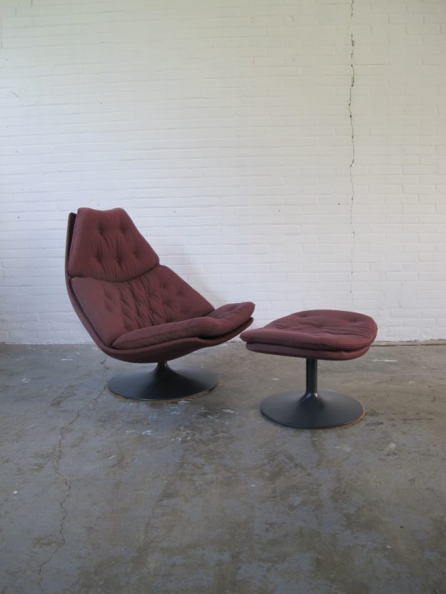 Lounge fauteuil F588 Ottoman Geoffrey Harcourt Artifort jaren 60