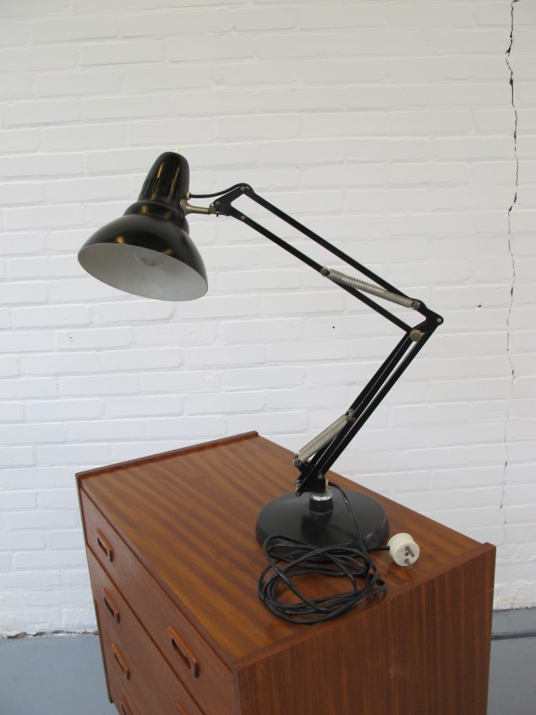 vintage Industriële Luxo Jacob Jacobson midsentury schaarlamp bureaulamp