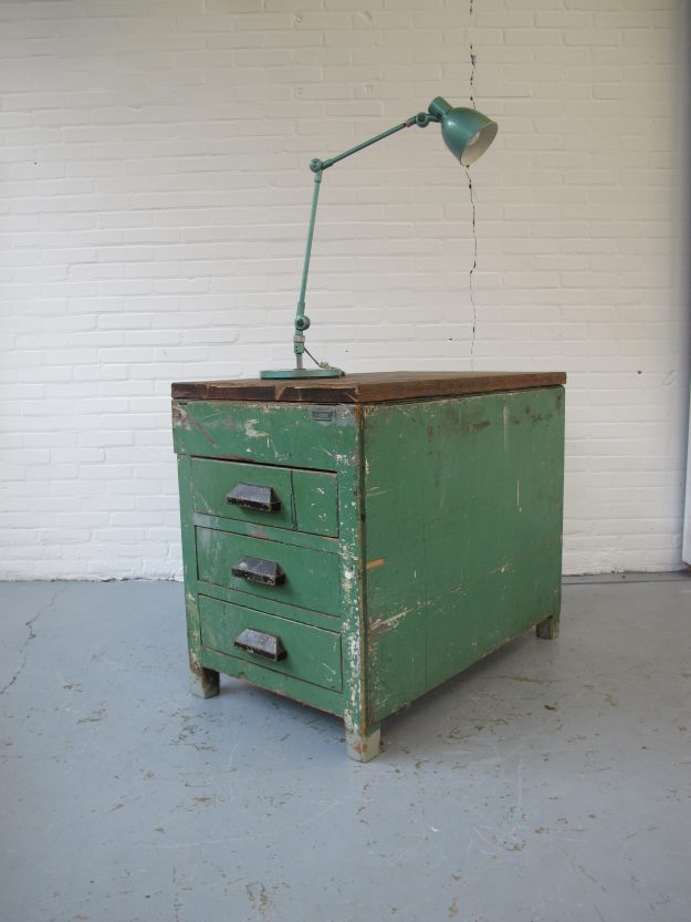 industriele Sis industriële bureaulamp midsentury vintage