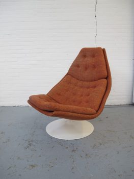 Geoffrey Harcourt Artifort fauteuil F587 midcentury vintage Lounge fauteuil model F587
