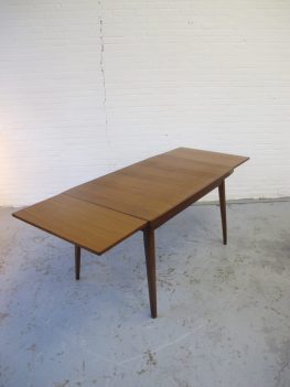 Louis van Teeffelen teakhouten eethoek tafel midsentury vintage