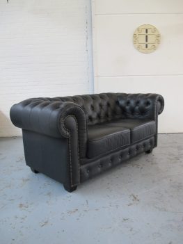 Originele Engelse Chesterfield bank vintage midsutury