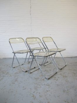 klapstoelen Giancarlo Piretti Anonima Castelli Italie vintage midsentury