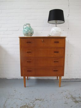 Pastoe Deens ladekast teakhout Vintage midcenturymodern