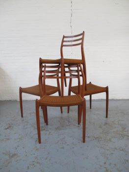 stoelen model 78 Niels O. Møller J L Møller Danmark vintage midcenturymodern