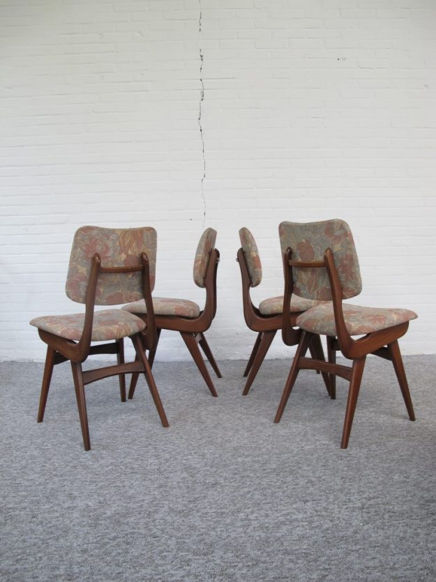 Stoel stoelen Louis van Teeffelen WéBé vintage midcentury mid century modern