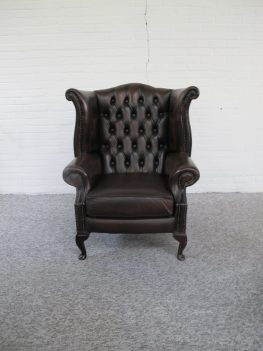 Engelse Chesterfield fauteuil midcentury vintage