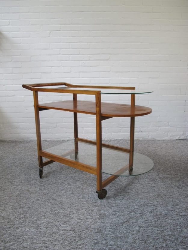 Serveerwagen theewagen Pastoe Deense serving cart vintage midcentury