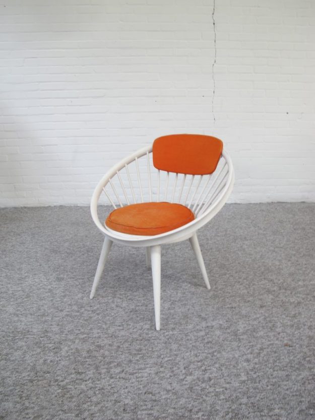 fauteuil Cirkel Chair Yngve_Ekström voor Swedese vintage midcentury