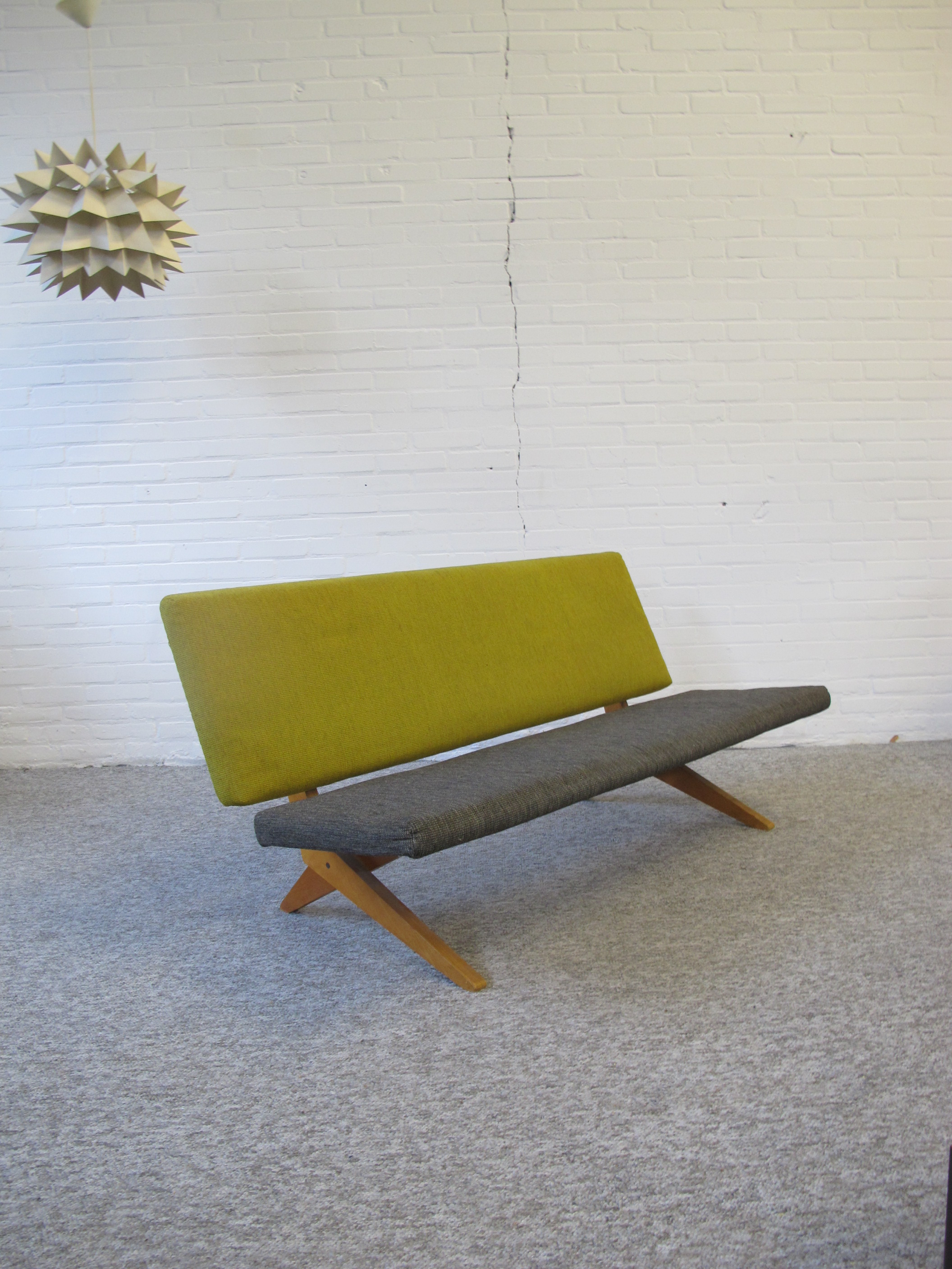 Beste Pastoe bank FB18 Scissor sofa Jan van Grunsven uit de jaren 50 NE-83