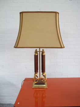 Lamp Willy Rizzo DeKnudt brass tafellamp midcentury vintage