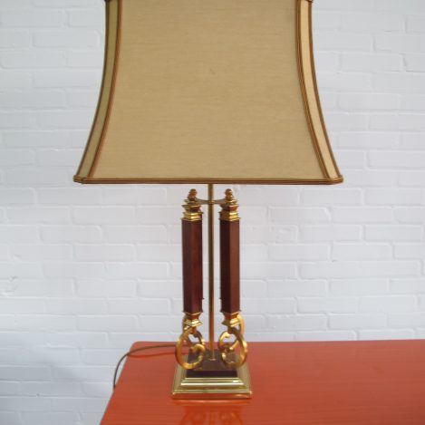 Lamp Willy Rizzo DeKnudt brass tafellamp midcentury vintage