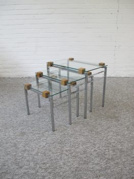 Pastoe nesting tables miniset vintage midcentury