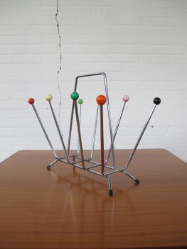 Lectuurbak Charles And Ray Eames Atomic Sputnik magazine holder vintage midcentury