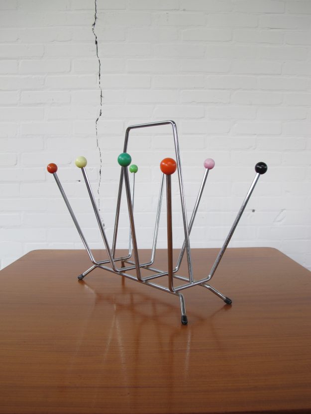 Lectuurbak Charles And Ray Eames Atomic Sputnik magazine holder vintage midcentury