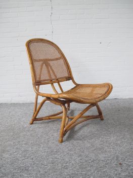 Rotan fauteuil Gio Ponti Franco Albini Tito Agnoli vintage midcentury