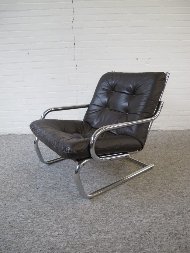 Deens Scandinavische lounge fauteuil vintage midcentury