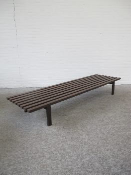 Bank Pastoe Spectrum metalen latten bank vintage midcentury
