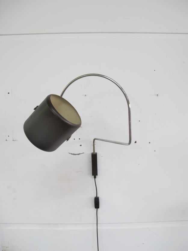 Lamp Anvia J.J.M Hoogervorst Elbow wandlamp vintage midcentury
