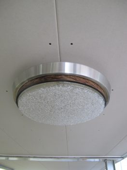 Lamp Metaal glazen Raak Amsterdam plafond vintage midcentury