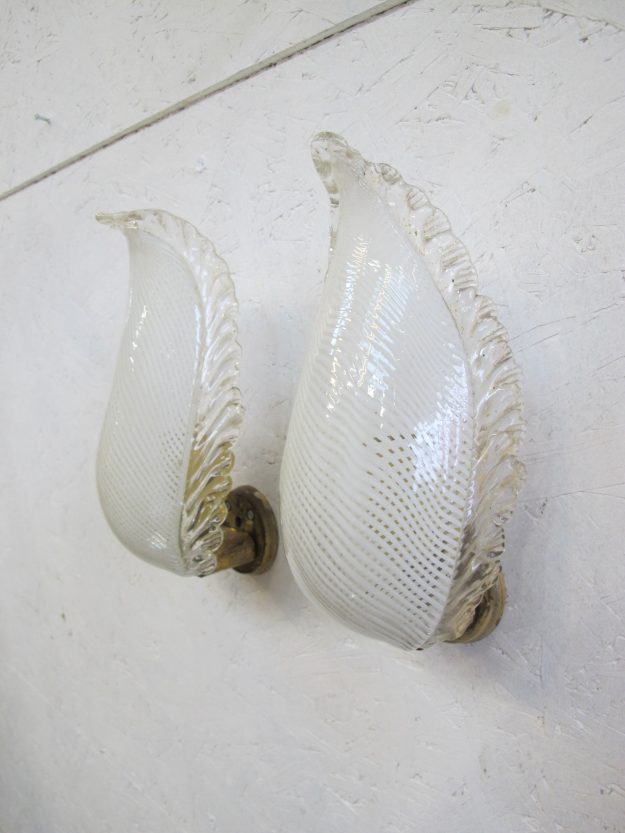 lamp Murano glass Hollywood Regency style wandlampen vintage midcentury