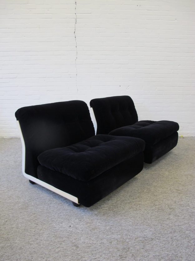 fauteuil Mario Bellini Amanta C and B Italia lounge Chairs vintage midcentury