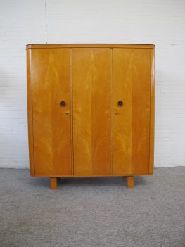 Kledingkast Wilhelm Lutjens wardrobe Den Boer Gouda vintage midcentury