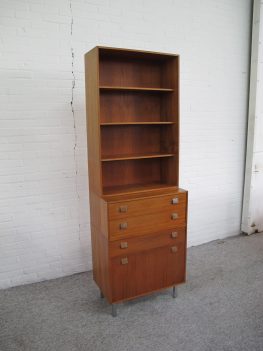 Kast teakhouten cabinet dressoir highboard Pastoe vintage midcentury