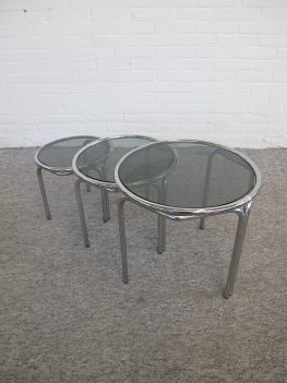 Miniset Nesting tables Italian Bijzettafeltjes vintage retro midcentury
