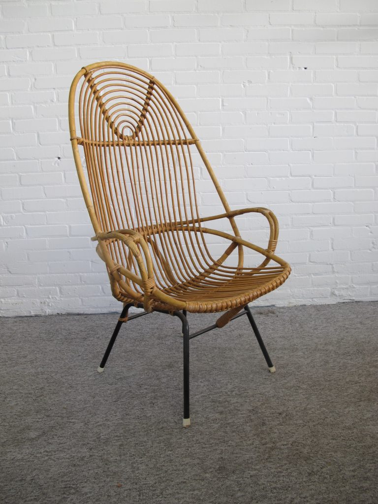acht stuks van Sliedrecht Noordwolde rotan fauteuils jaren 60 - Tweedehands Kopen bij Tussen Cor & Kitsch