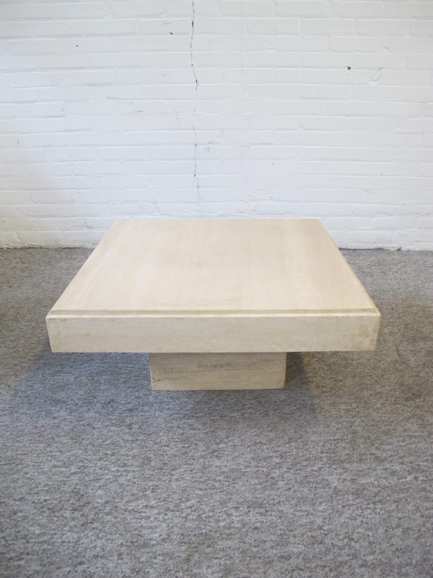 marble coffee table marmeren Travertin salontafel vintage midcentury