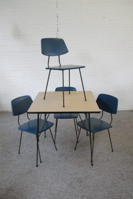 Table dining set eethoek tafel Rudolf Wolf Elsrijk vintage midcentury