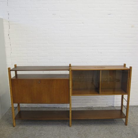 Kast wand Systeem Wall System William Watting Fristho vintage midcentury