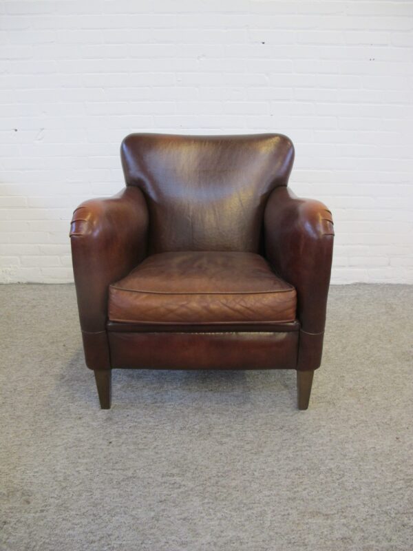 muylaert Fauteuil armchair schapenleren sheep leather club fauteuil vintage midcentury