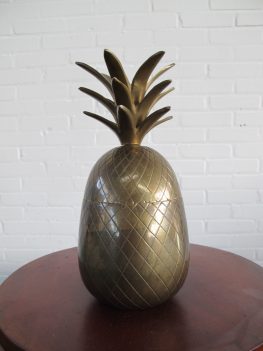 Ananas Pineapple brass Ijsemmer Maison Jansen vintage midcentury