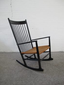 Fauteuil Schommelstoel Rocking chair J-16 Hans Wegner FDB Møbler vintage midcentury