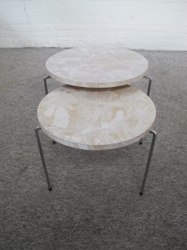 Pastoe Spectrum Bijzettafeltjes Side tables miniset nesting tables vintage midcentury