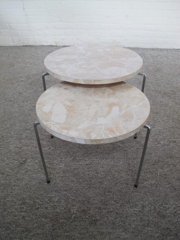 Pastoe Spectrum Bijzettafeltjes Side tables miniset nesting tables vintage midcentury