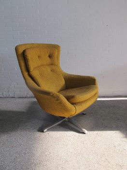 Scandinavische Egg lounge chair relax swivel chair fauteuil vintage midcentury