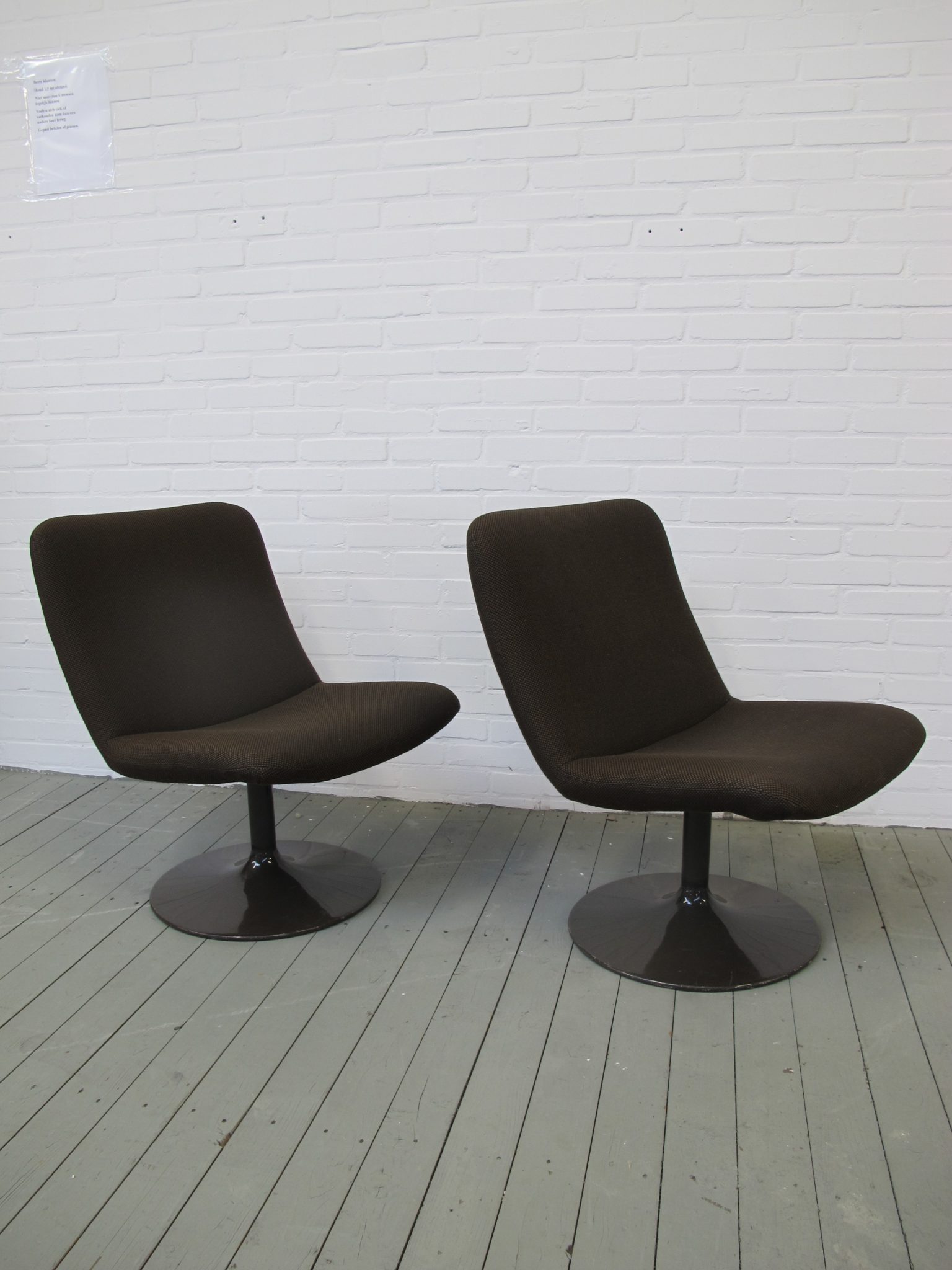 Twee Geoffrey Harcourt Artifort fauteuils uit de jaren 60 Tussen Cor