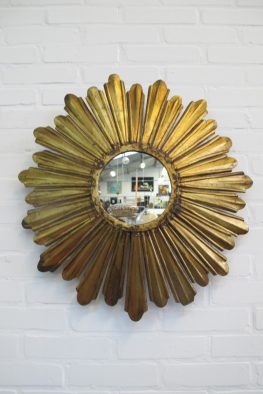 Zonnen spiegel mirror Hollywood Regency vintage midcentury