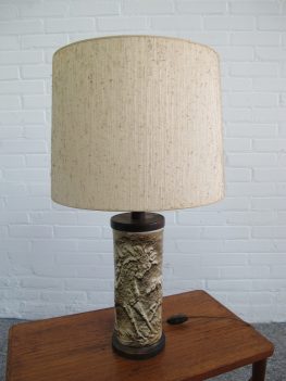 lamp West Germany keramiek ceramic horses table lamp vintage midcentury