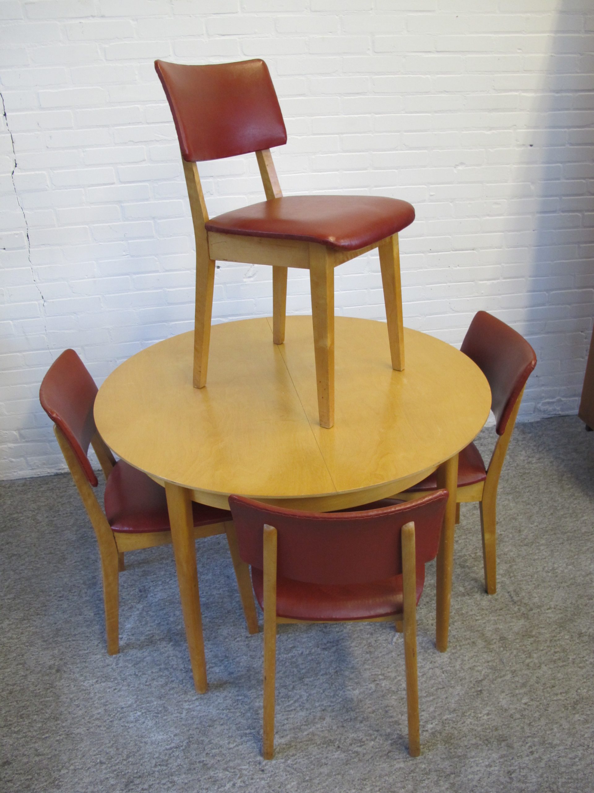 Eethoek Dining set TB05 berkenserie Cees Braakman Pastoe Vintage midvcentury